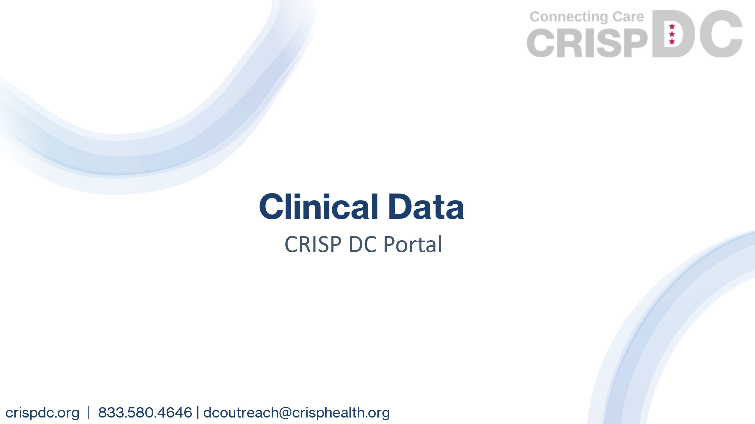 Resources - Crisp Dc - Dc Designated Health Information Exchange